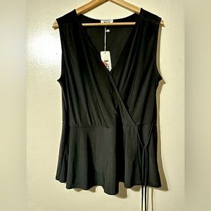 West K XL front tie blouse